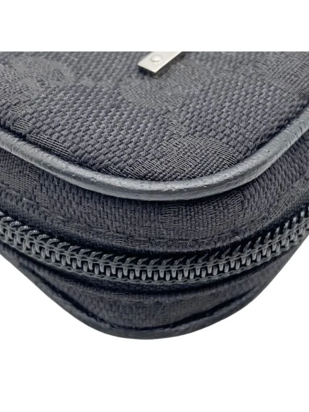 Gucci Galet Case GG Canvas Black Messenger Bag